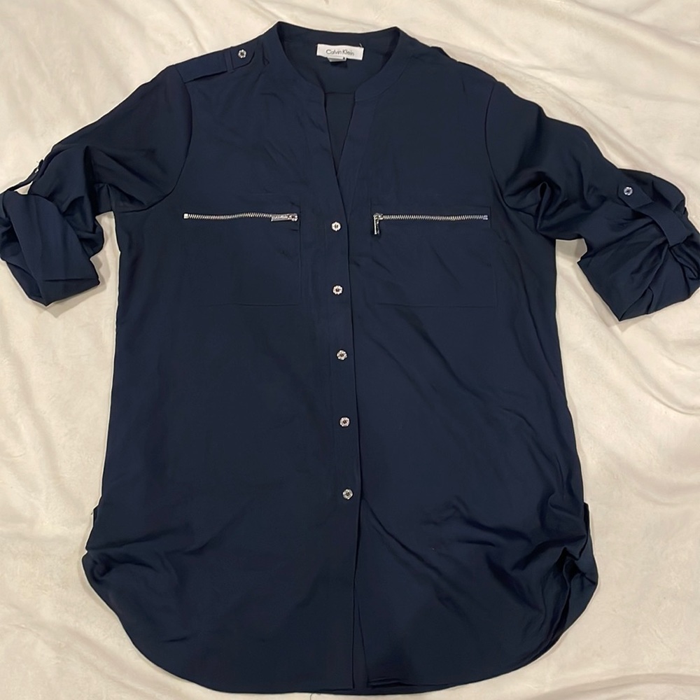 Calvin Klein button up blouse